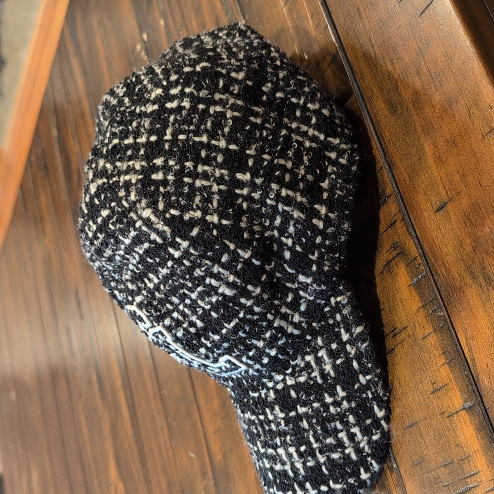 Saint Laurent SL Tweed Embroidered Baseball Hat Wool Alpaca 56 *Authenticated* - Picture 3 of 13